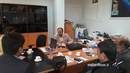 جلسه با مهندس حاتمی معاون شرکت نفتی اروندان استان خوزستان
