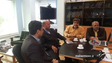 جلسه با مهندس حاتمی معاون شرکت نفتی اروندان استان خوزستان